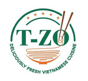 T-ZO DELICIOUSLY FRESH VIETNAMESE CUISINE trademark