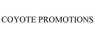 COYOTE PROMOTIONS trademark