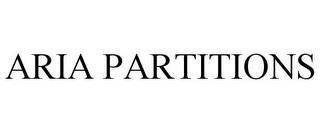 ARIA PARTITIONS trademark