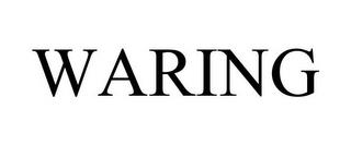 WARING trademark