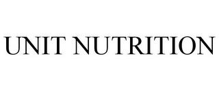 UNIT NUTRITION trademark