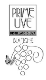 PRIME UVE BIANCHE DISTILLATO D'UVA trademark