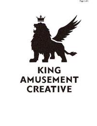 KING AMUSEMENT CREATIVE trademark