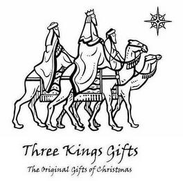 THREE KINGS GIFTS THE ORIGINAL GIFTS OF CHRISTMAS trademark