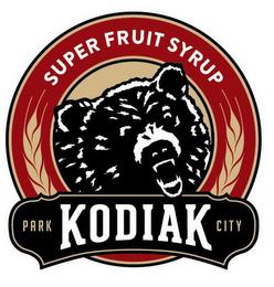 SUPER FRUIT SYRUP PARK KODIAK CITY trademark