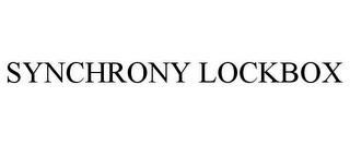 SYNCHRONY LOCKBOX trademark