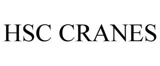 HSC CRANES trademark