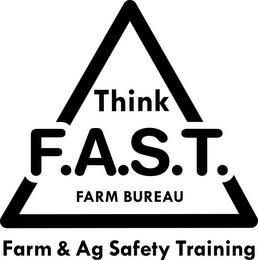 THINK F.A.S.T. FARM BUREAU FARM & AG SAFETY TRAINING trademark