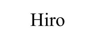 HIRO trademark