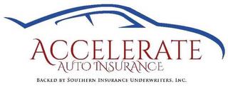 ACCELERATE AUTO INSURANCE BACKED BY SOUTHERN INSURANCE UNDERWRITERS, INC. trademark