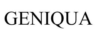 GENIQUA trademark