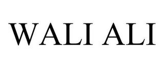 WALI ALI trademark