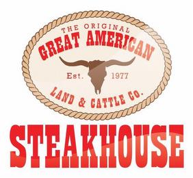 THE ORIGINAL GREAT AMERICAN LAND & CATTLE CO. STEAKHOUSE EST. 1977 trademark