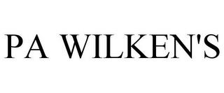 PA WILKEN'S trademark