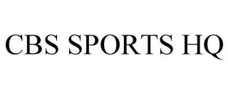 CBS SPORTS HQ trademark