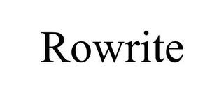 ROWRITE trademark