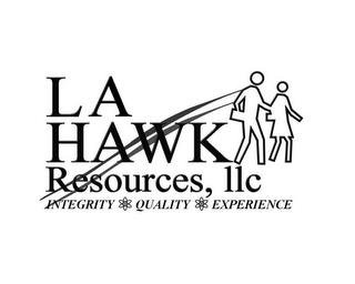 LA HAWK RESOURCES, LLC INTEGRITY QUALITY EXPERIENCE trademark