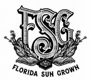 FSG AUTHENTIC FLORIDA SUN GROWN trademark