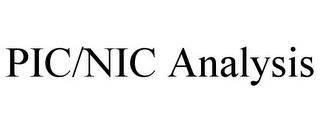 PIC/NIC ANALYSIS trademark