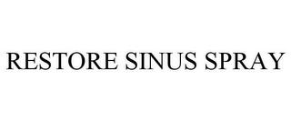 RESTORE SINUS SPRAY trademark