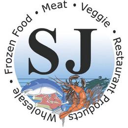 SJ WHOLESALE FROZEN FOOD MEAT VEGGIE RESTAURANT PRODUCTS trademark