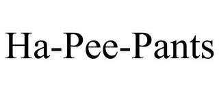 HA-PEE-PANTS trademark