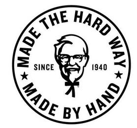 MADE THE HARD WAY MADE BY HAND SINCE 19400 trademark