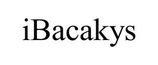 IBACAKYS trademark