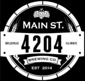 MAIN ST. BREWING CO. 4204 BELLEVILLE ILLINOIS EST 2014INOIS EST 2014 trademark