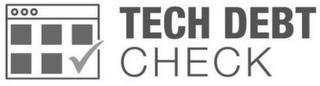 TECH DEBT CHECK trademark