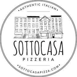 AUTHENTIC ITALIAN SOTTOCASA PIZZERIA SOTTOCASAPIZZA.COM trademark