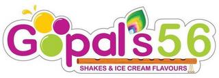 GOPAL'S 56 SHAKES & ICE CREAM FLAVOURS trademark