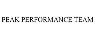 PEAK PERFORMANCE TEAM trademark