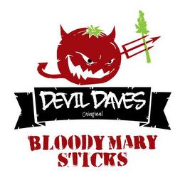 DEVIL DAVES ORIGINAL BLOODY MARY STICKS trademark