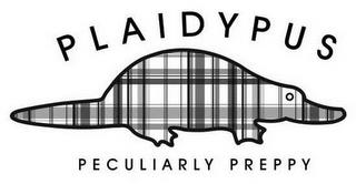 PLAIDYPUS PECULIARLY PREPPY trademark