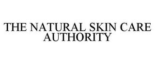 THE NATURAL SKIN CARE AUTHORITY trademark