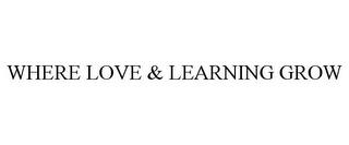 WHERE LOVE & LEARNING GROW trademark