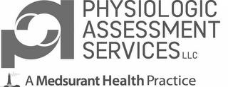 P A PHYSIOLOGIC ASSESSMENT SERVICES LLCA MEDSURANT HEALTH PRACTICE trademark