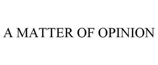 A MATTER OF OPINION trademark