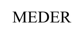 MEDER trademark