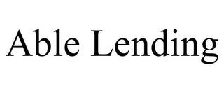 ABLE LENDING trademark