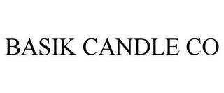 BASIK CANDLE CO trademark