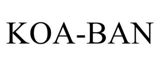 KOA-BAN trademark