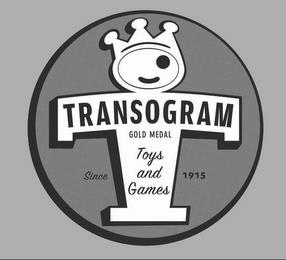 TRANSOGRAM GOLD MEDAL TOYS AND GAMES SINCE 1915 trademark