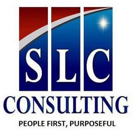 SLC CONSULTING PEOPLE FIRST, PURPOSEFUL trademark