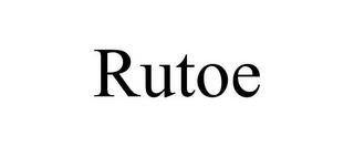 RUTOE trademark