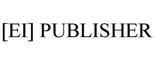 [EI] PUBLISHER trademark