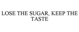 LOSE THE SUGAR, KEEP THE TASTE trademark