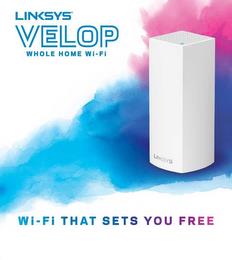 LINKSYS VELOP WHOLE HOME WI-FI WI-FI THAT SETS YOU FREE trademark