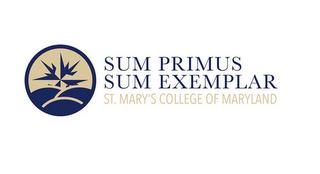 SUM PRIMUS SUM EXEMPLAR ST. MARY'S COLLEGE OF MARYLAND trademark